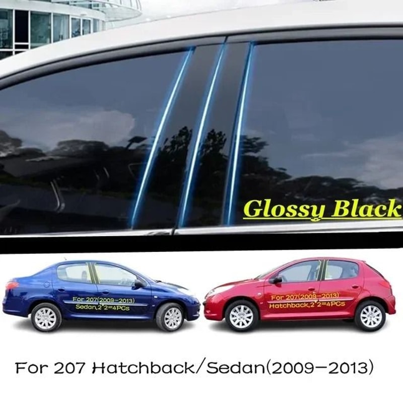 Gloss Piano Black BPillar Performance Trim System 12