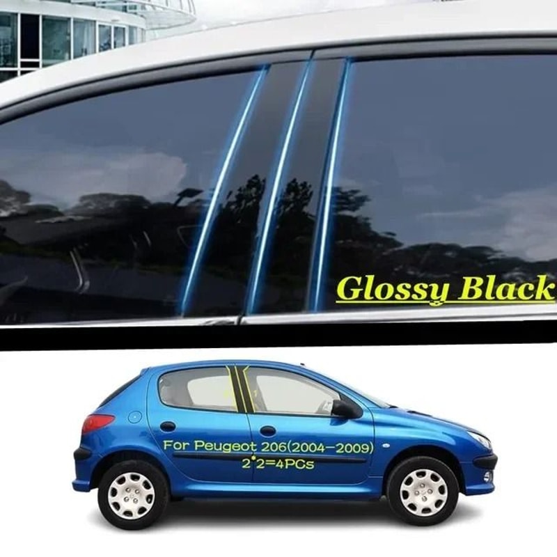 Gloss Piano Black BPillar Performance Trim System 6