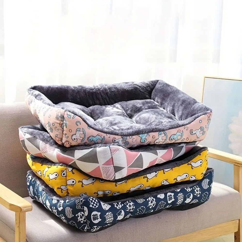 Plush Orthopedic Pet Sofa Bed And Crate Mat 2