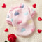 Soft HeartPrint Flannel Pet Vest 6