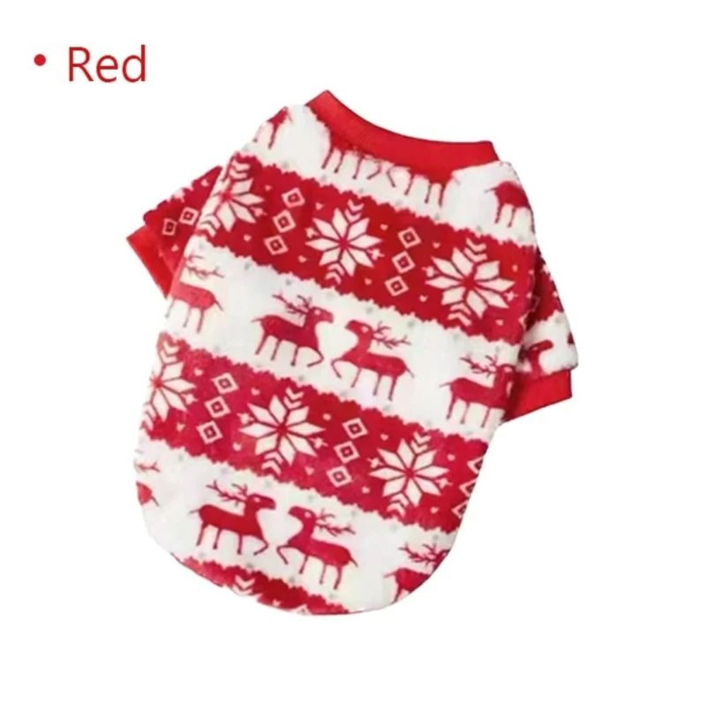 Soft HeartPrint Flannel Pet Vest 8