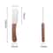 Stainless Steel Pet Stripping Knife With Ergonomic Wooden Handle 5