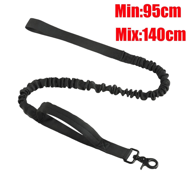 Shock Absorbing Tactical Dog Leash With Integrated Car Seatbelt 10