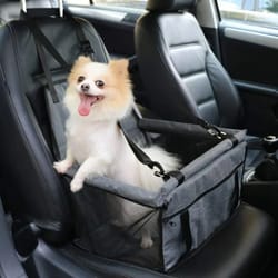 2-in-1 foldable pet car seat & safety hammock