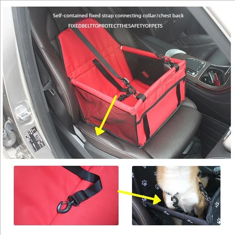 2in1 Foldable Pet Car Seat Safety Hammock 4