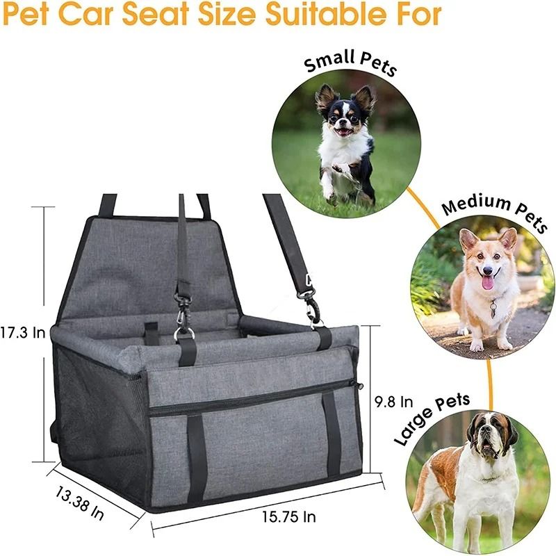 2in1 Foldable Pet Car Seat Safety Hammock 5