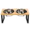 15 Degrees Tilted Elevated Wooden Pet Feeder 6