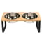 15 Degrees Tilted Elevated Wooden Pet Feeder 6