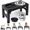 Premium Adjustable Elevated Dog Feeder 0