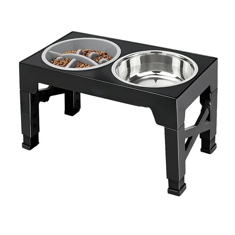 Premium Adjustable Elevated Dog Feeder 7