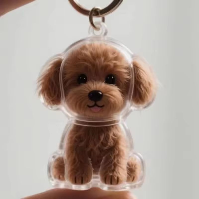 Pet Keepsake Hair Storage Keychain Pendant 6