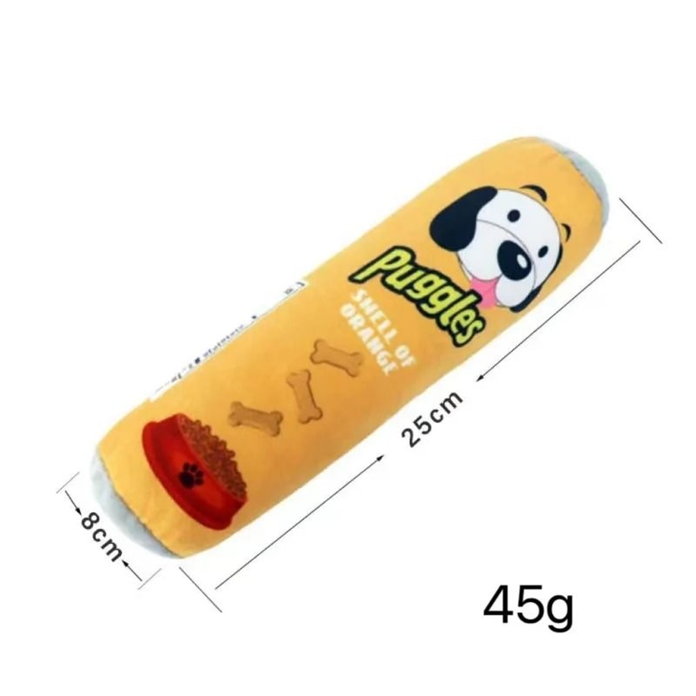 Interactive Squeaky Beer Bottle Plush Dog Toy 10
