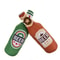 Interactive Squeaky Beer Bottle Plush Dog Toy 3