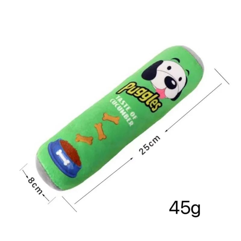 Interactive Squeaky Beer Bottle Plush Dog Toy 7