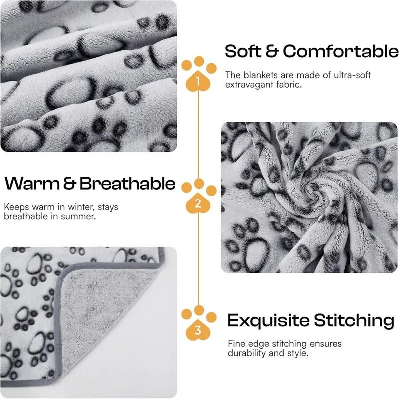 Premium UltraSoft Fluffy Pet Blanket 2Pack 2