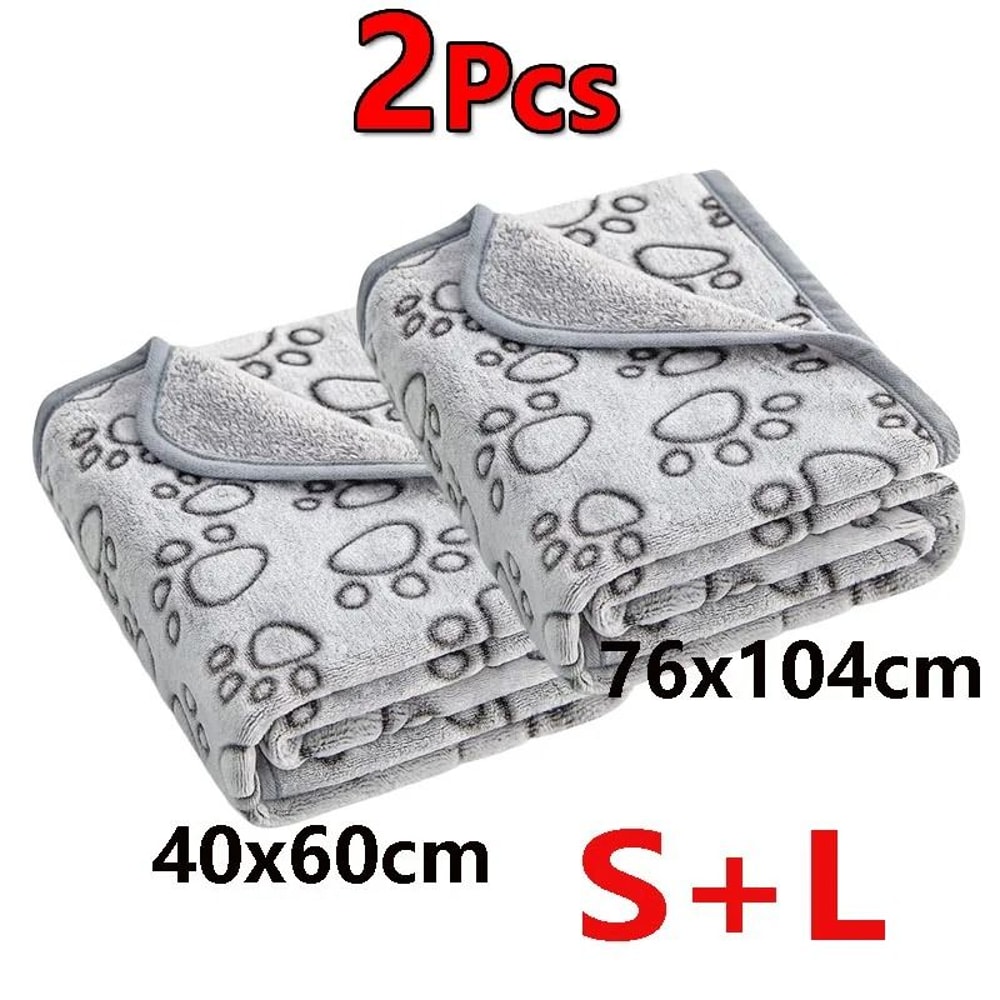 Premium UltraSoft Fluffy Pet Blanket 2Pack 10