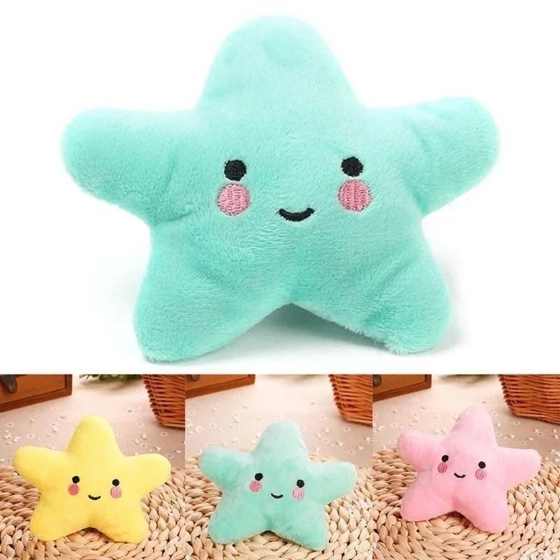 Soft Plush Squeaky Star Buddy Pet Toy 1