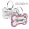 DoubleSided Glitter AntiLost Pet ID Tag 0