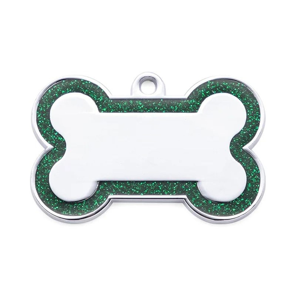 DoubleSided Glitter AntiLost Pet ID Tag 7