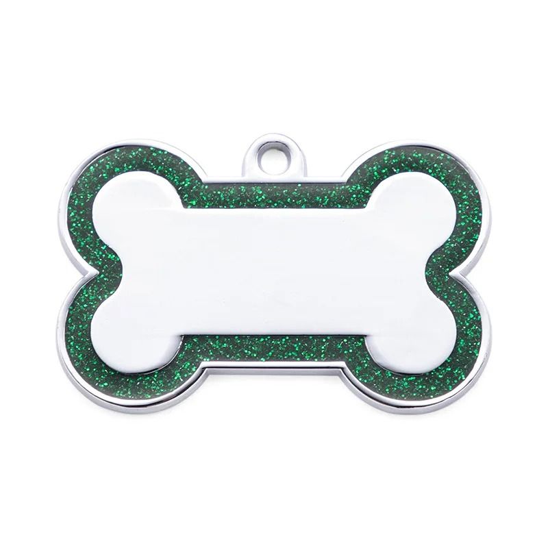 DoubleSided Glitter AntiLost Pet ID Tag 7