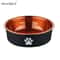 Premium CopperPlated Stainless Steel Designer Pet Bowl 6