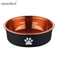 Premium CopperPlated Stainless Steel Designer Pet Bowl 6