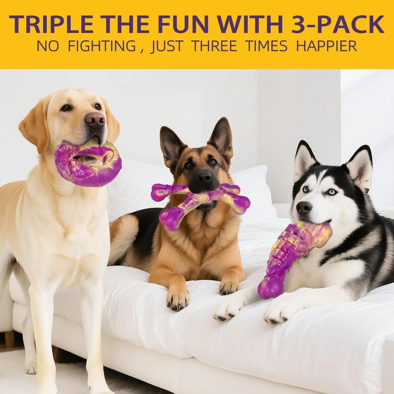 BeefInfused Animal Tough Chew Toy 2