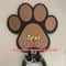 Wooden Paw Print Leash Collar Wall Hook 4