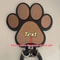 Wooden Paw Print Leash Collar Wall Hook 4
