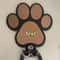 Wooden Paw Print Leash Collar Wall Hook 6