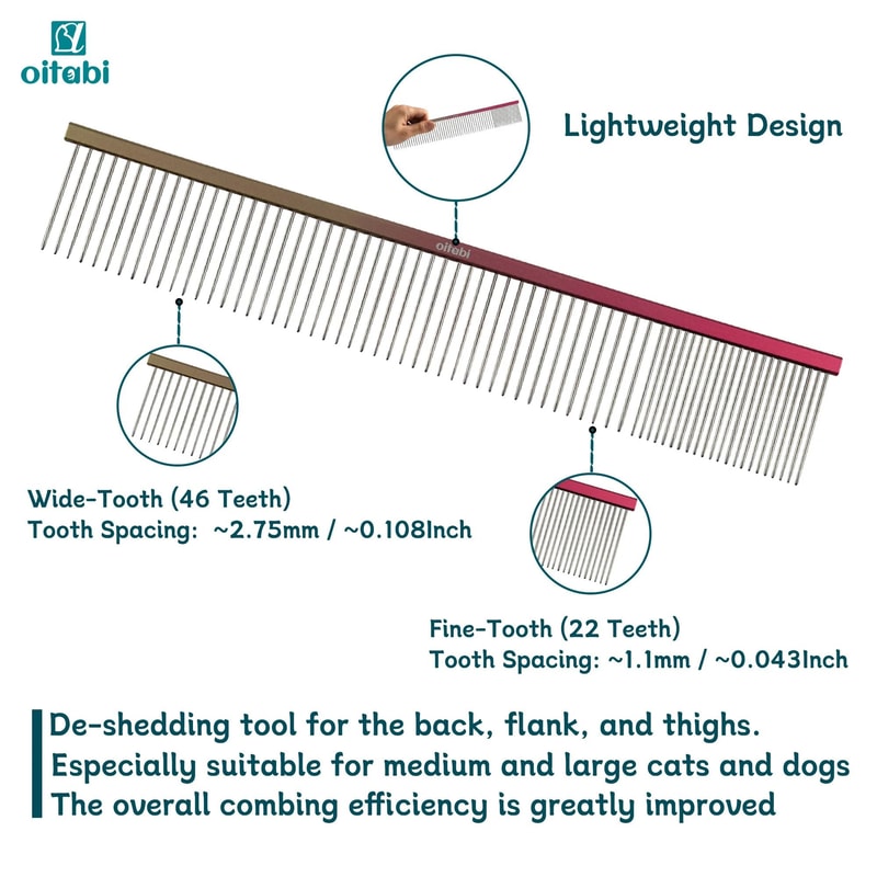 OITABI Deluxe Gradient Pointed Tail Styling Comb 4