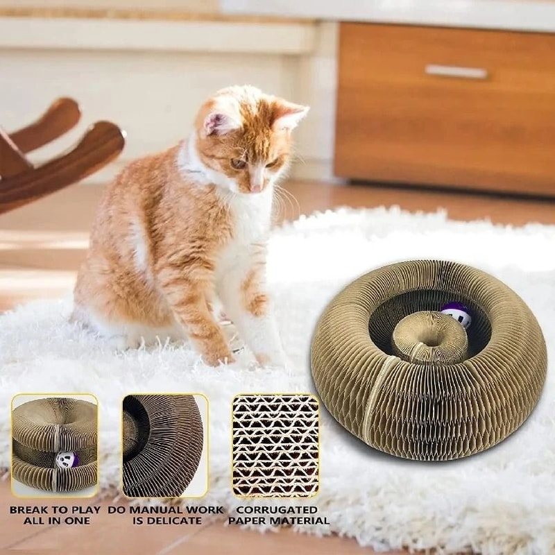 Magic Organ Foldable Cat Scratcher Interactive Toy 3