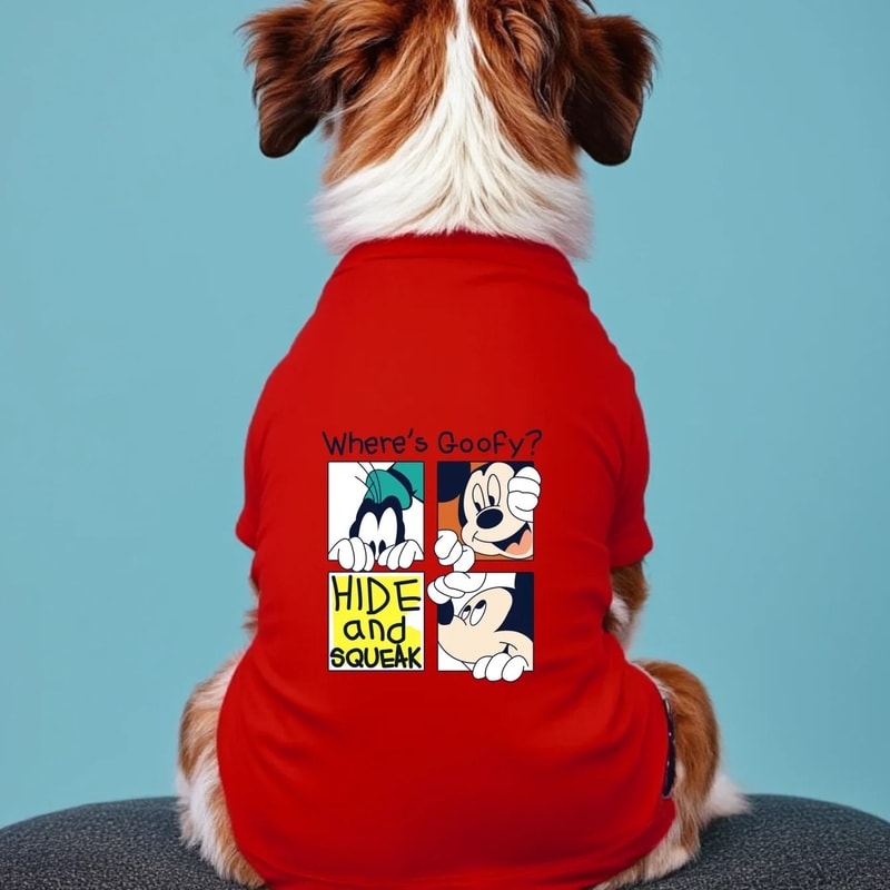 Wheres Goofy Printed Pet Summer TShirt 3
