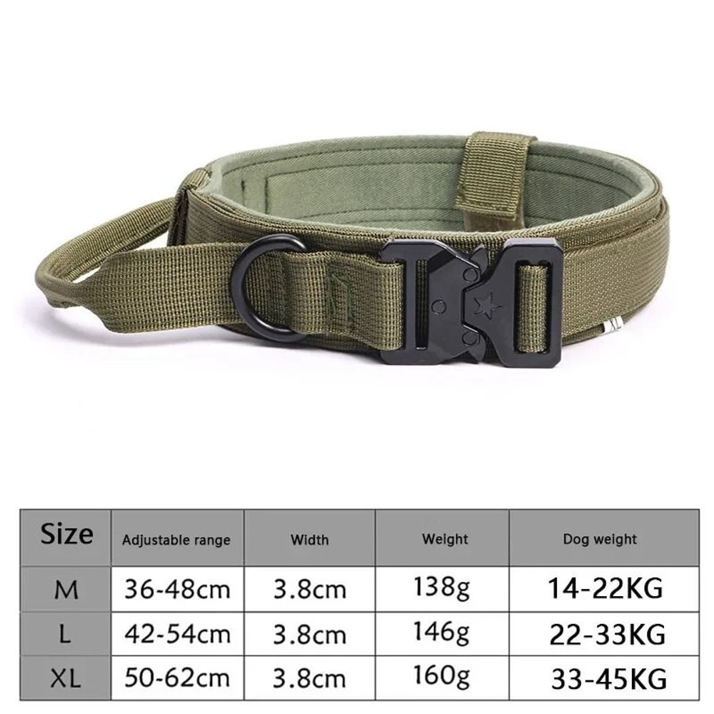 HeavyDuty Tactical Collar Bungee Leash Set 7