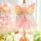 Spring Stripe Lace Princess Pet Dress 4