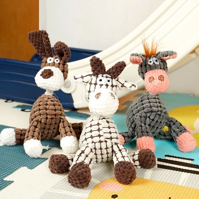 Pineapple Grid Plush Rope Interactive Toy 2