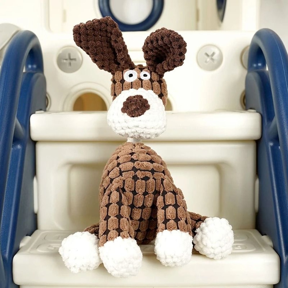 Pineapple Grid Plush Rope Interactive Toy 3