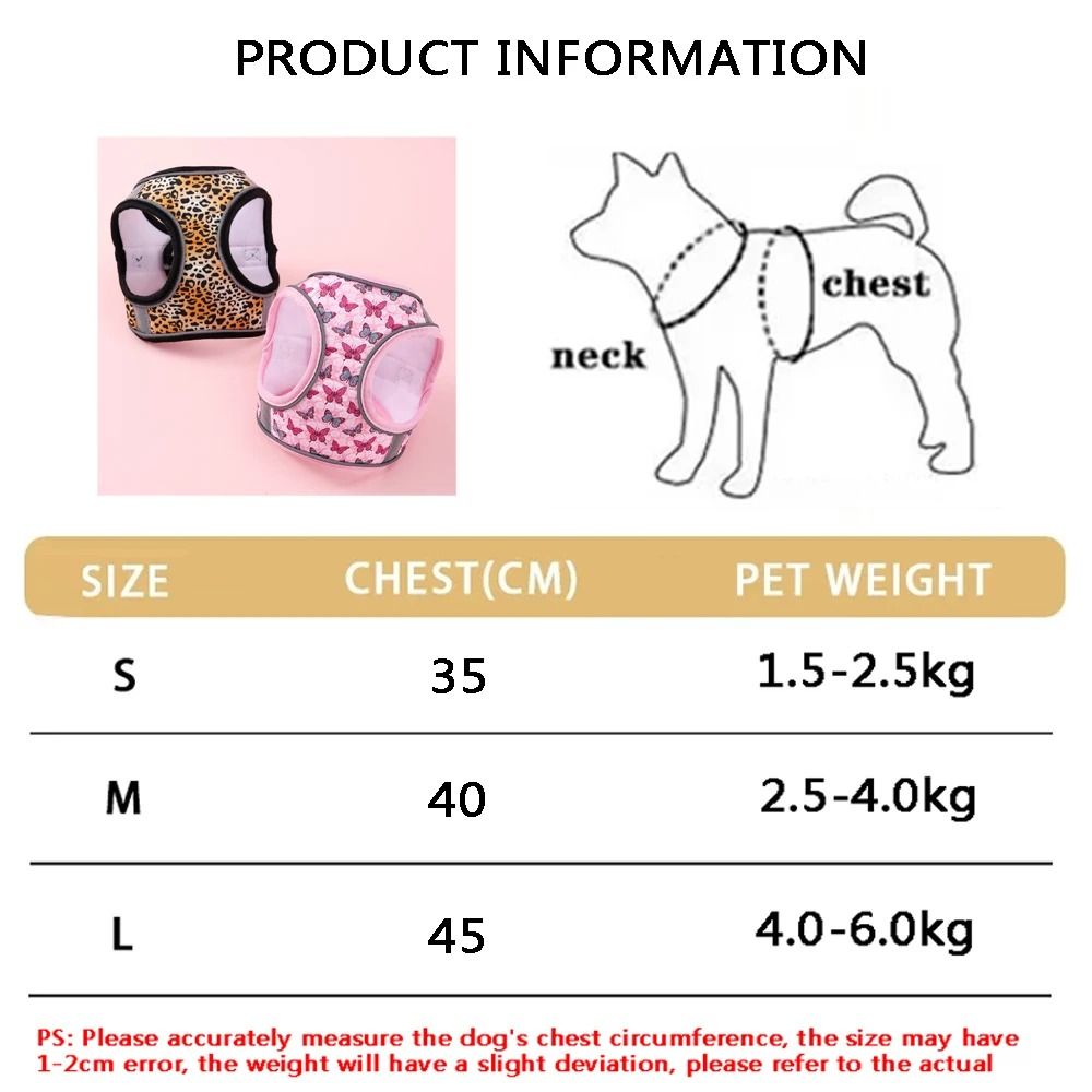 Plush Thermal Sweet Prints Vest Leash Set 5