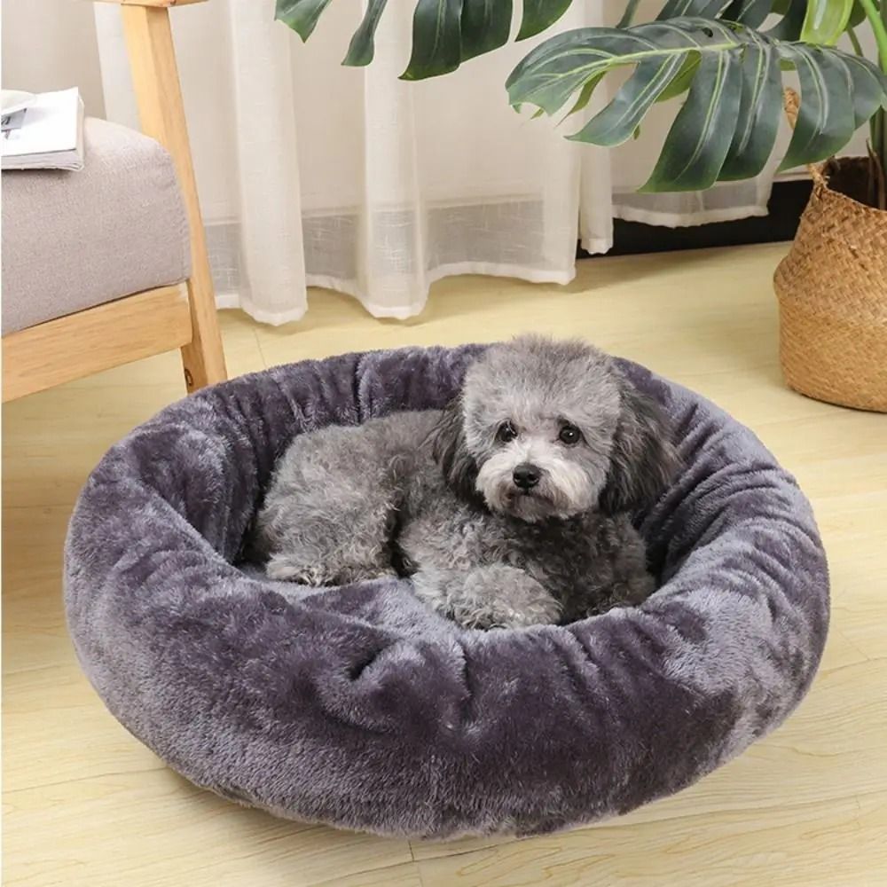 UltraSoft Velvet Donut Calming Bed 4