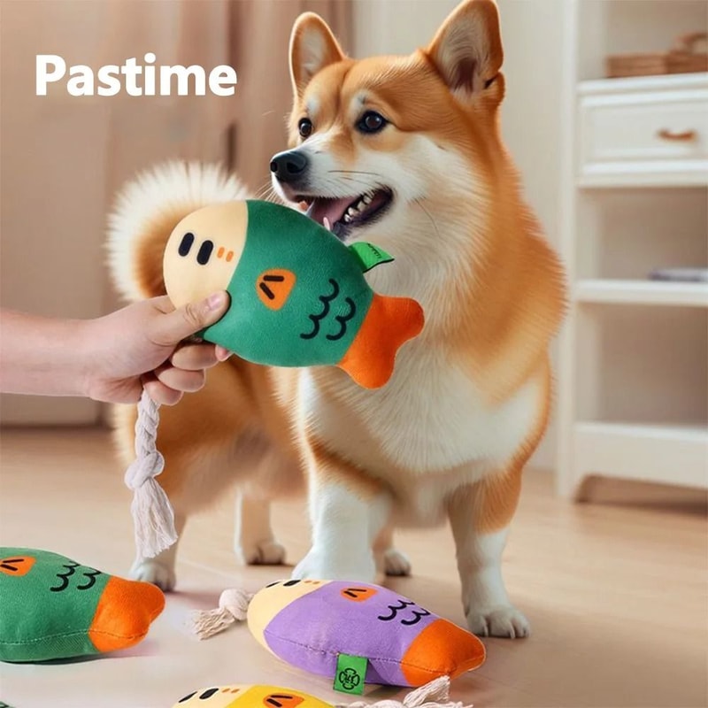 KimPets ArcticFriend Plush Rope Chew Toy 1