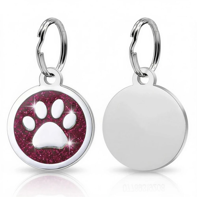 SparkleGuard Personalized Glitter Pet ID Tag 11