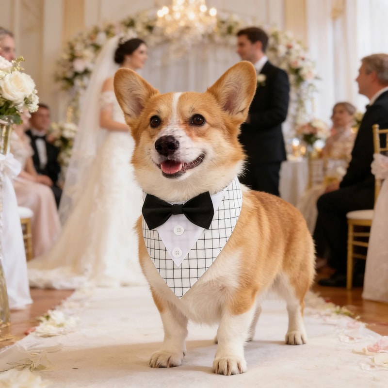 Sucado RedCarpet Wedding Tuxedo Bandana 4
