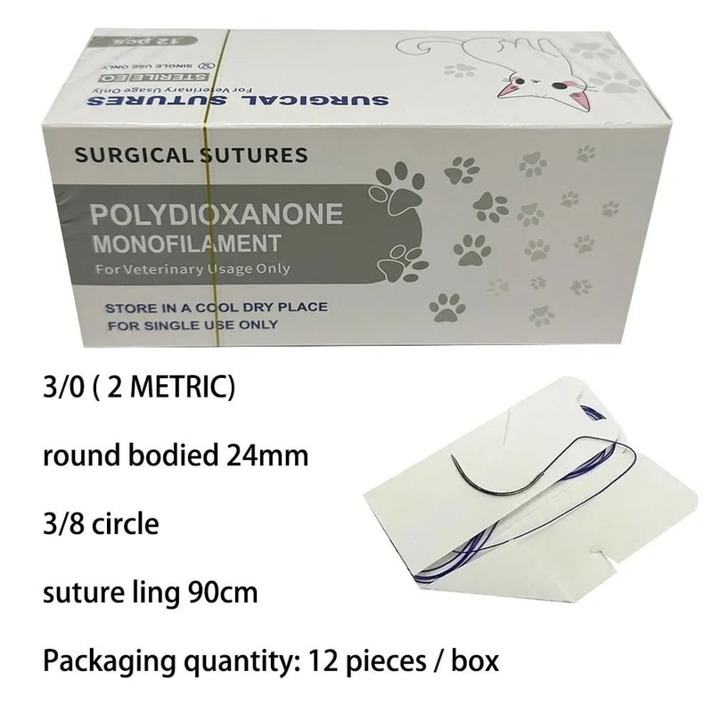 VetTech PGA Absorbable Suture System 12Piece Pack 11