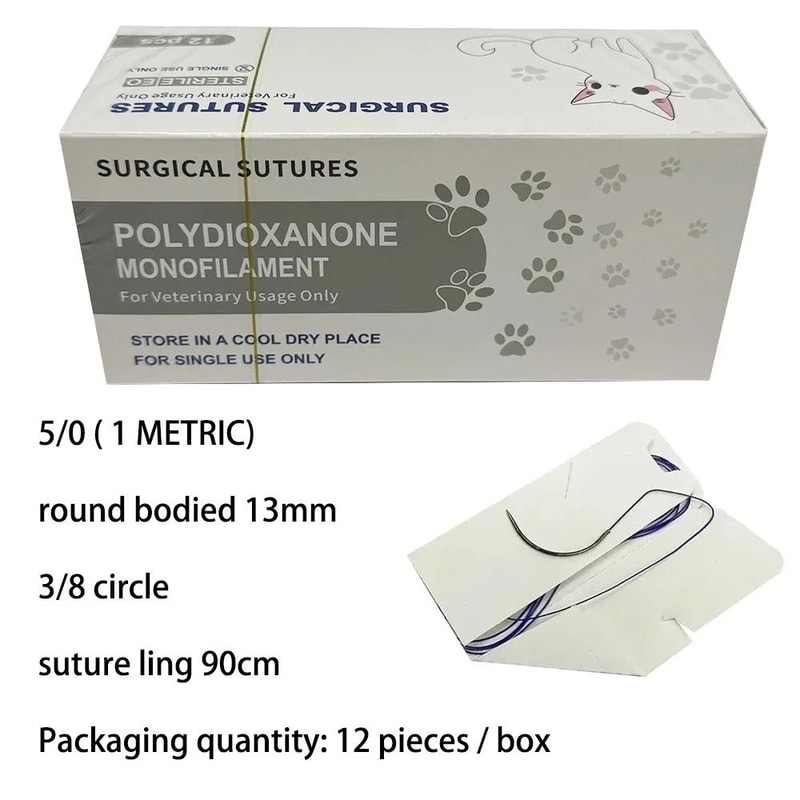 VetTech PGA Absorbable Suture System 12Piece Pack 17