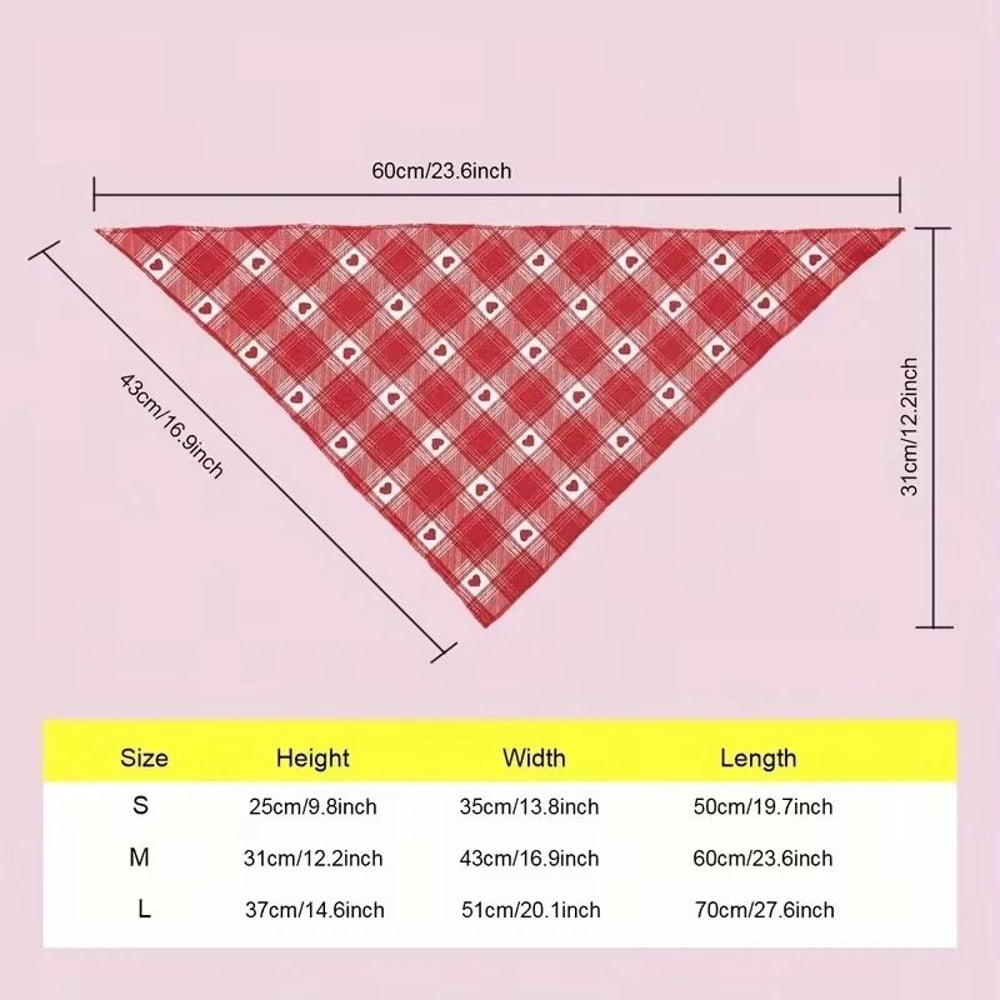 HeartPrint Valentines Celebration Bandana 1