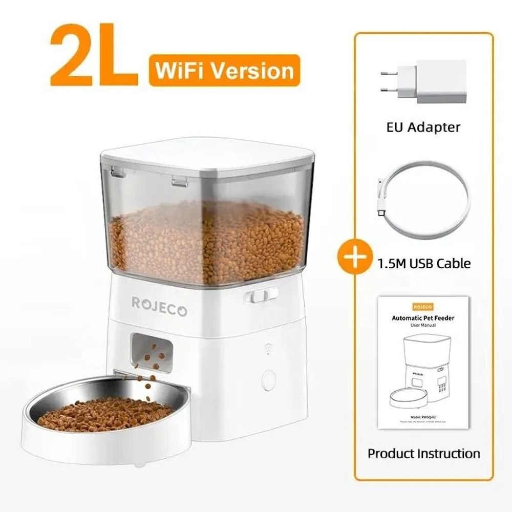 ROJECO SmartCompact WiFi Automatic Feeder 2L 7