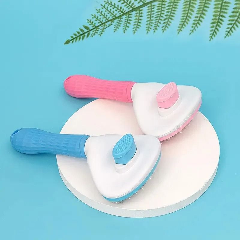 PureGlow SelfCleaning Grooming Brush 1