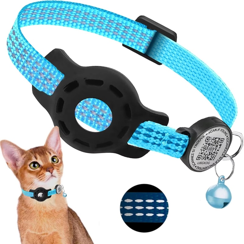 Reflective AirTag QR Safety Collar 7