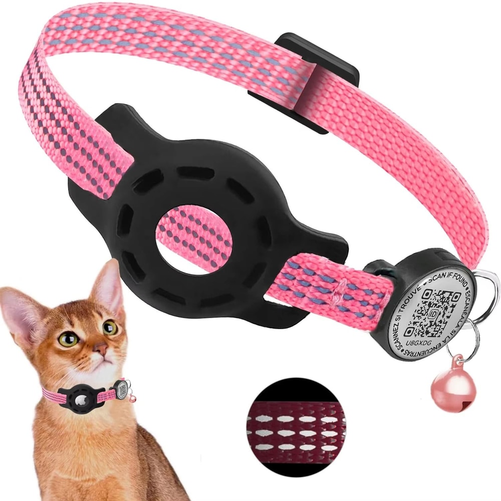 Reflective AirTag QR Safety Collar 8