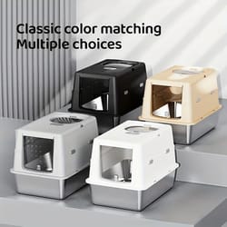 enclosed stainless steel litter system